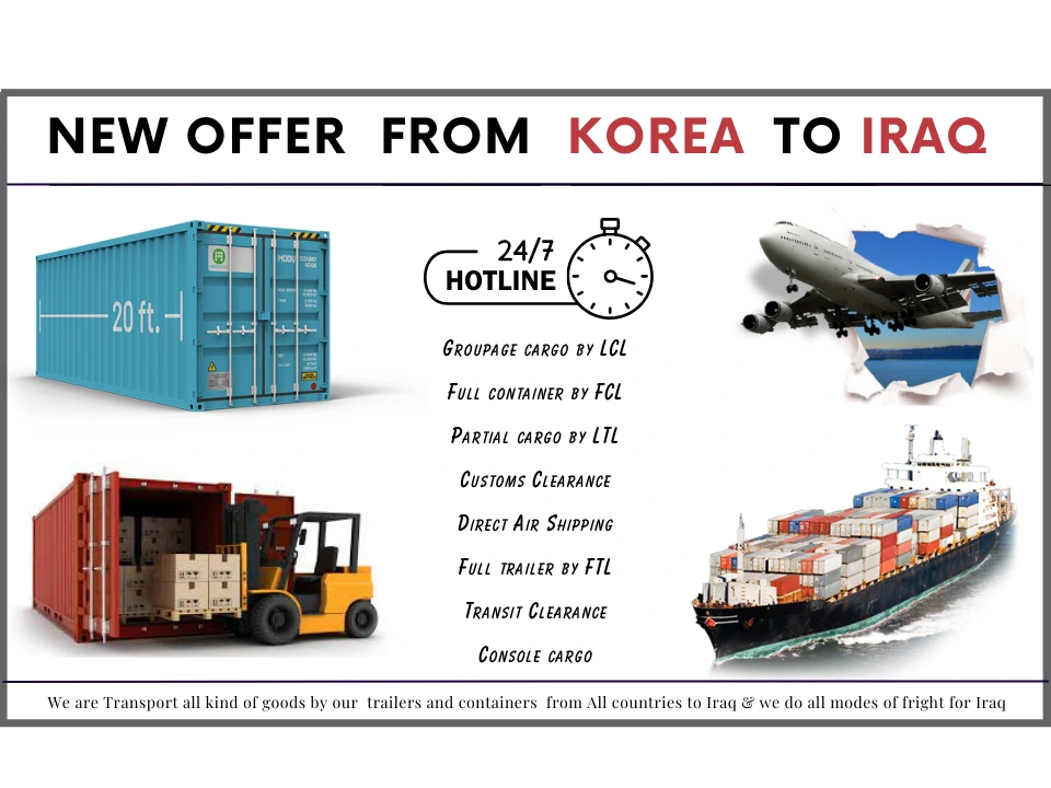 Transportation from Korea to Iraq