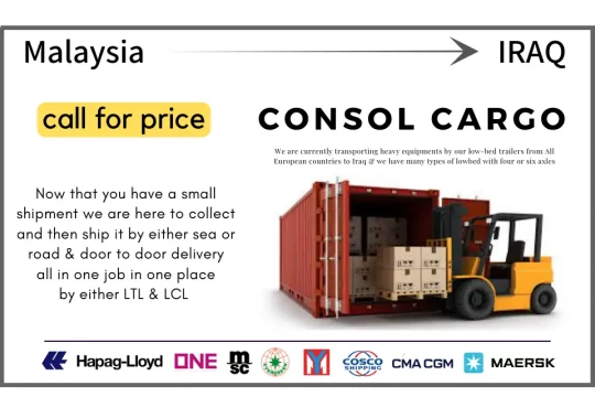 LCL shipping from Malaysia to Iraq